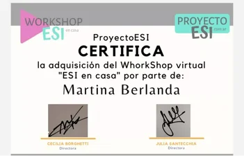 Certificado — ESI en casa