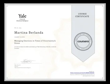 Certificado — Manejando las emociones en tiempos de incertidumbre y estrés